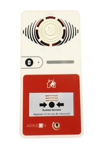 Marseille : alarme incendie blanche compacte et autonome